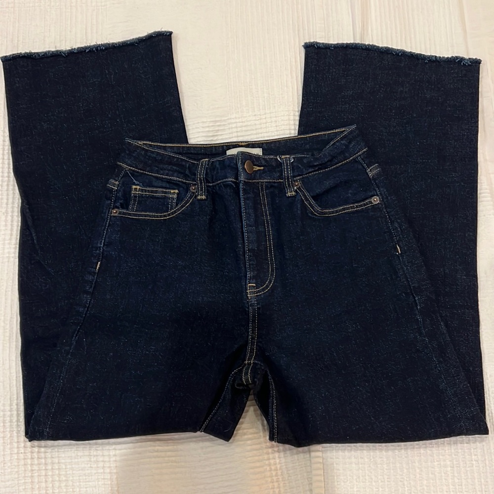 Oliver Logan Aberdeen High Rise Wide Leg Cropped Jeans *EUC
